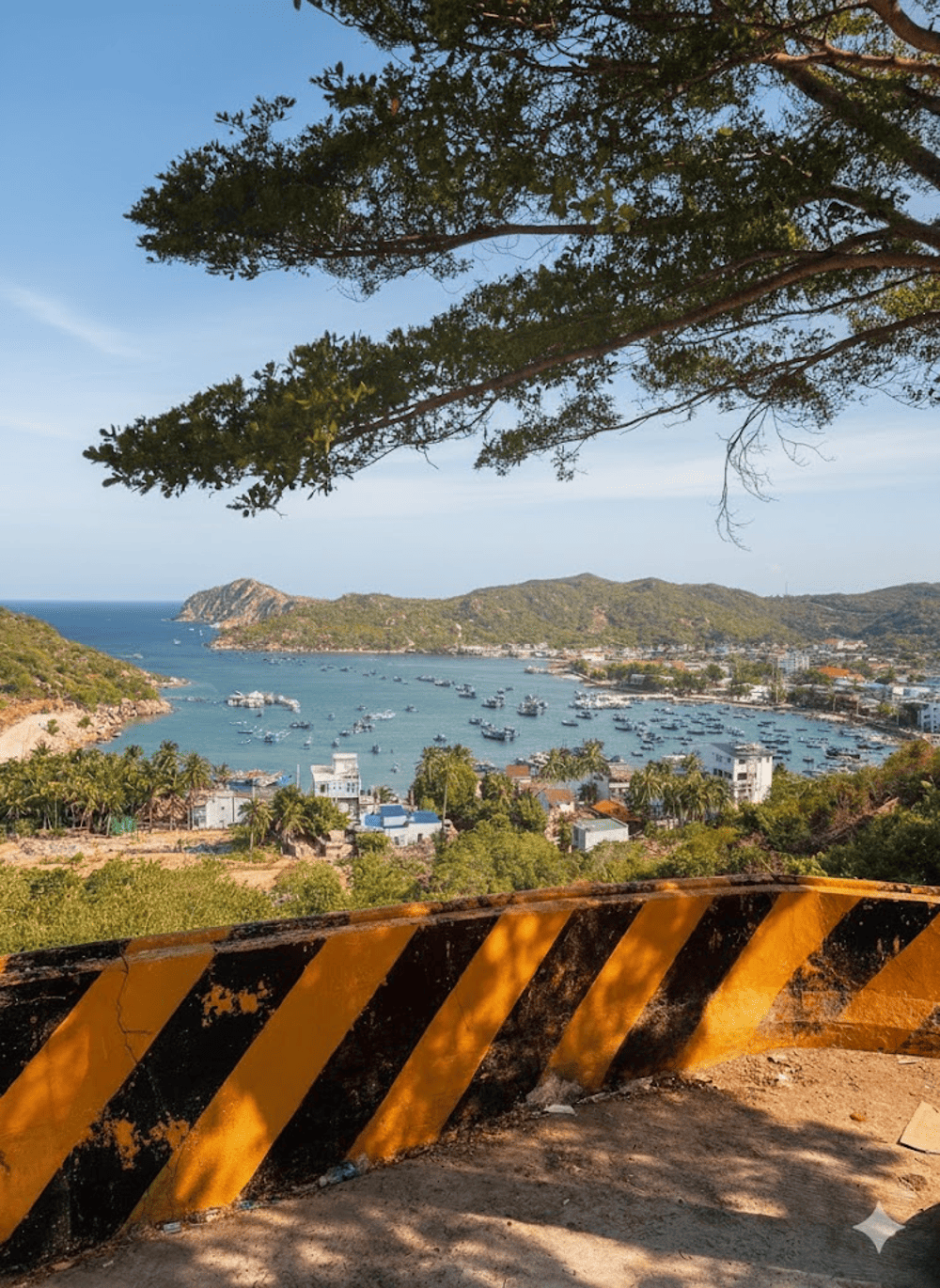 Ngắm toàn cảnh vịnh trên đèo Vĩnh Hy